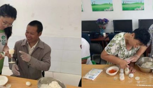天竺温馨家园巧手做月饼，欢乐度中秋！