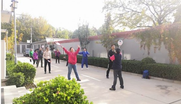 每日一练，快乐健身——青龙桥街道温馨家园开展柔力球培训活动