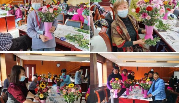 花艺体验，情聚青龙桥——青龙桥街道温馨家园插花活动剪影