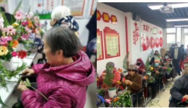 “花艺暖人心，浓情聚空港”——空港街道温馨家园插花活动小记