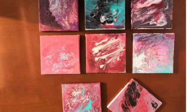 昌平南邵温馨家园开展“流体画”小组活动