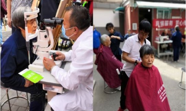 立德社工在工美院小区开展环境提升项目宣传活动