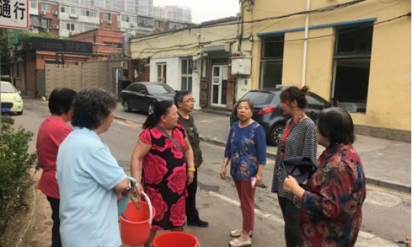 南湖西里社区环保队的议事阵地——社区花园一角