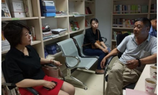 朝阳区残联组联部崔主任莅临崔各庄乡温馨家园开展调研工作