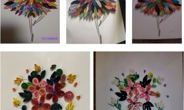 芍药居一社区举办创意衍纸亲子活动