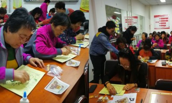 龙锦苑东三社区开展“绿植维护知识讲座＋五谷画制作”活动