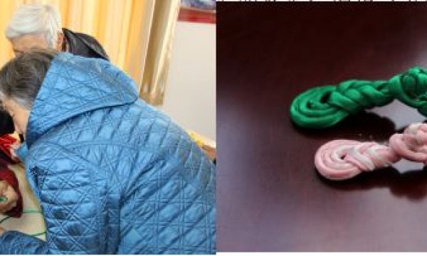 仁和镇河南村温馨家园举办“盘扣”学习活动