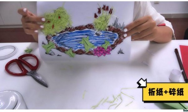 让楼门靓起来——安慧里社区一区开展创意环保画活动