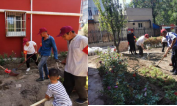 老少齐参与，打造多彩园——观音景园社区开展微景观项目种植活动