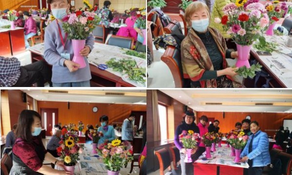 花艺体验，情聚青龙桥——青龙桥街道温馨家园插花活动剪影